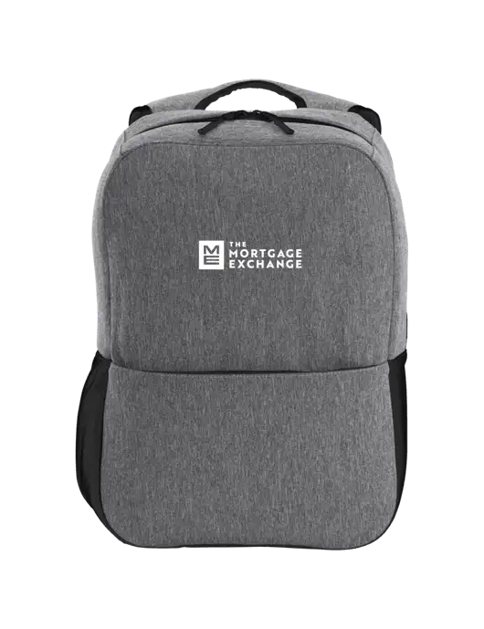 Access Square Laptop Graphite Heather/Black Backpack w/Mortgage Exchange Logo
