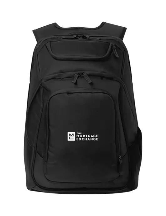 Executive Black Laptop Backpack w/Mortgage Exchange Logo