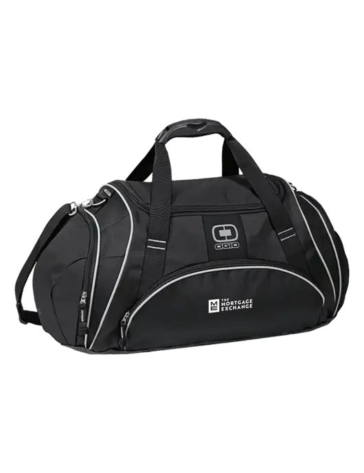 OGIO Black Crunch Duffel
 w/Mortgage Exchange Logo