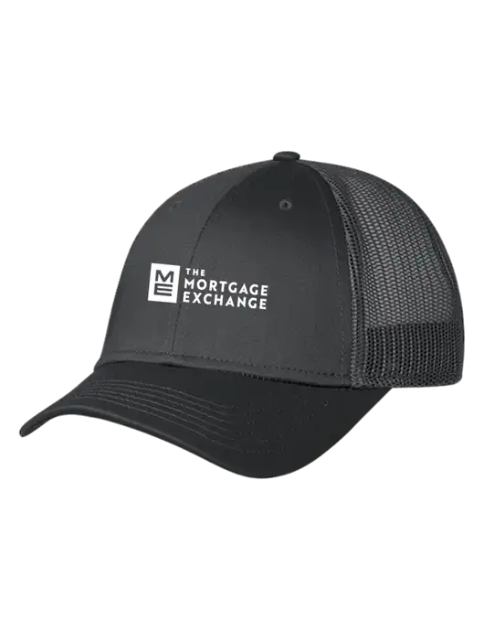 Charcoal Mesh Trucker Cap Snap Back w/Mortgage Exchange Logo