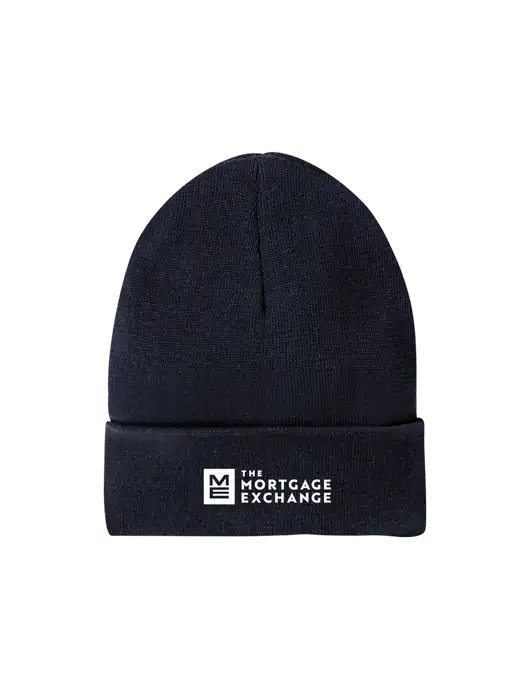 Recycled True Navy Beanie w/Mortgage Exchange Logo