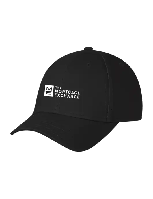 Black Structured Cap Hook & Loop w/Mortgage Exchange Logo