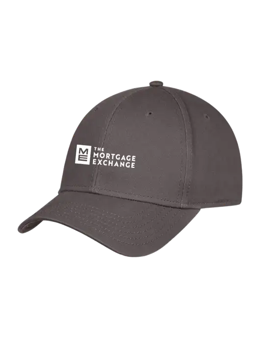 Charcoal Structured Cap Hook & Loop w/Mortgage Exchange Logo