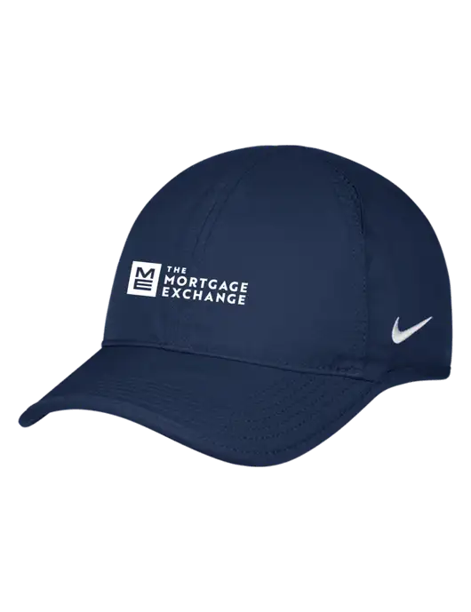 Nike Navy Featherlight Cap w/Mortgage Exchange Logo