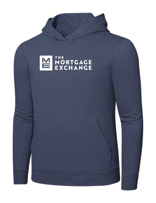 Steel Blue 7.8. oz Ring Spun Hooded Sweatshirt w/Mortgage Exchange Logo