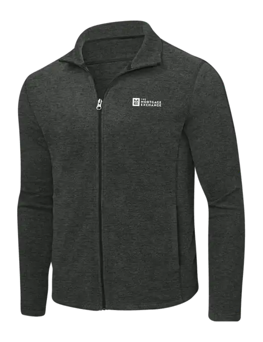 Charcoal Heather Microfleece Full-Zip Jacket w/Mortgage Exchange Logo