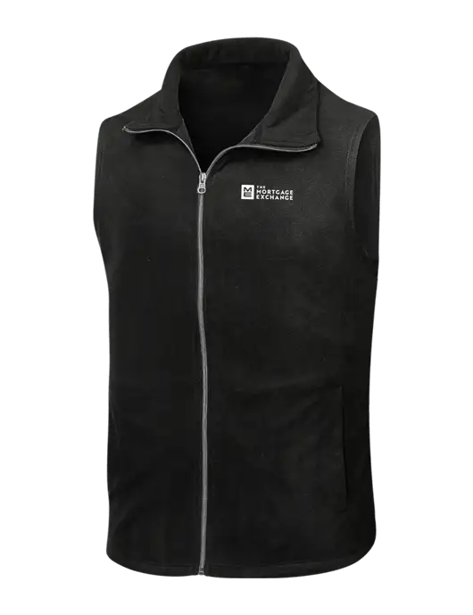 Black Microfleece Vest w/Mortgage Exchange Logo