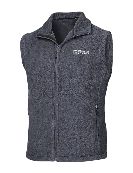 Dark Grey Fleece Vest w/Mortgage Exchange Logo