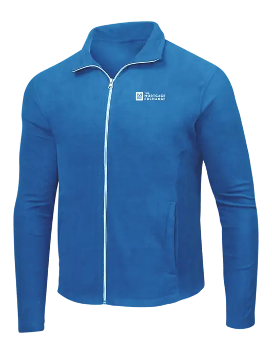 Light Royal Microfleece Jacket w/Mortgage Exchange Logo