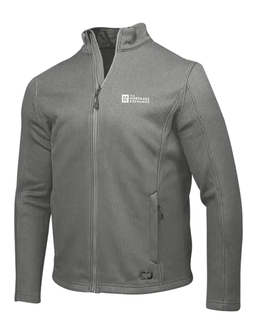 OGIO Medium Grey Grit Fleece Jacket w/Mortgage Exchange Logo