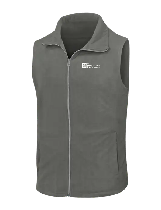 Medium Grey Microfleece Vest w/Mortgage Exchange Logo