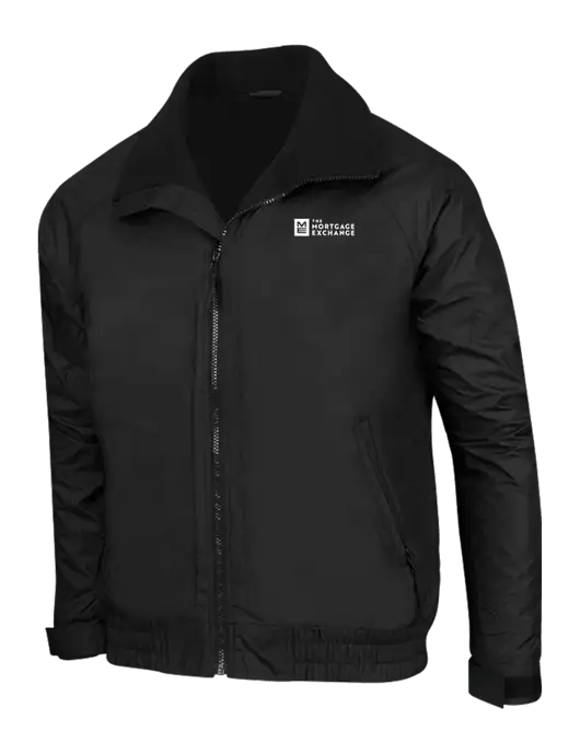 True Black/True Black Classic Competitor Jacket w/Mortgage Exchange Logo