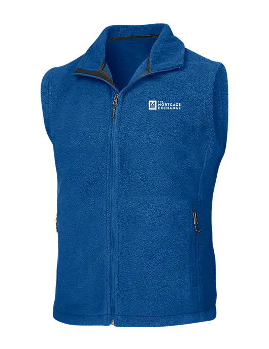 Royal Fleece Vest w/Mortgage Exchange Logo