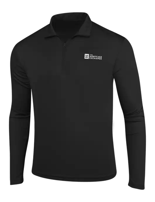 Black PosiCharge Competitor 1/4 Zip Pullover w/Mortgage Exchange Logo