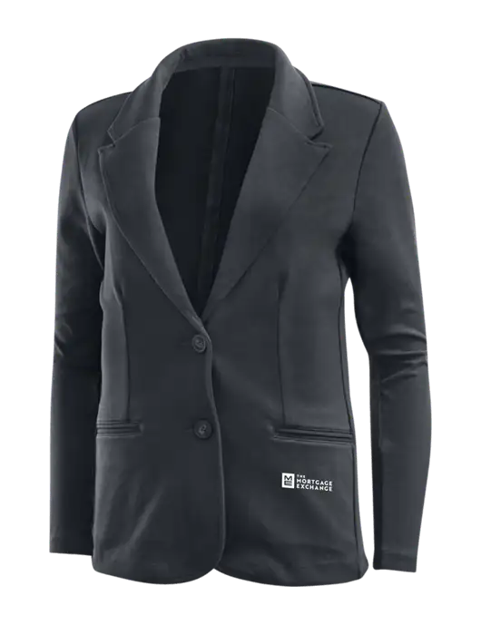 Charcoal Grey Womens Knit Blazer w/Mortgage Exchange Logo