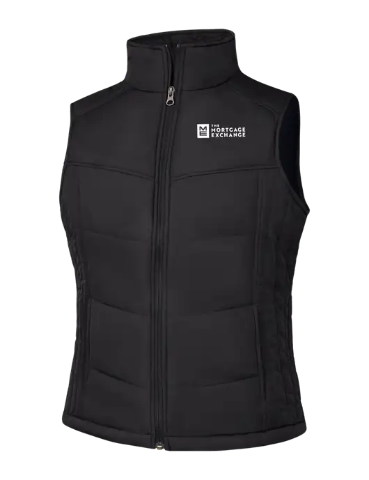 Womens Black/Black Vest w/Mortgage Exchange Logo