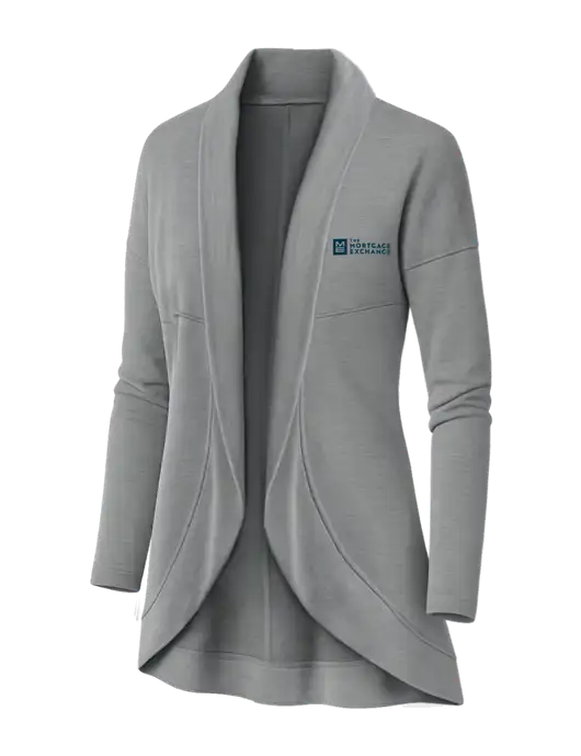 OGIO Light Grey Heather Womens Luuma Cocoon Fleece w/Mortgage Exchange Logo