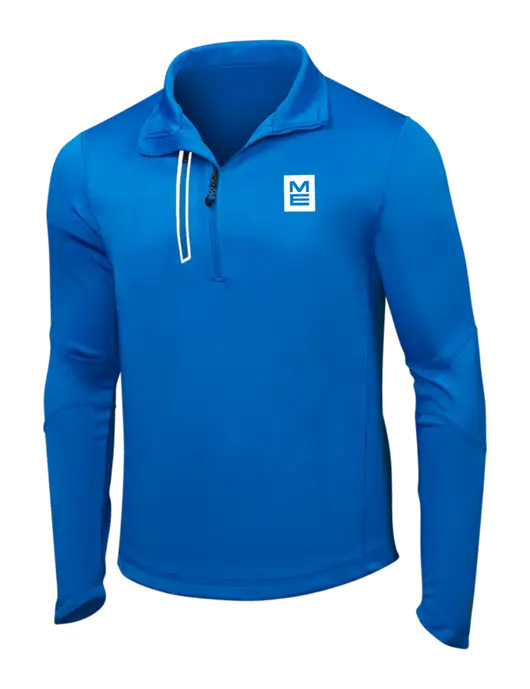 OGIO Electric Blue Endurance Fulcrum 1/4 Zip w/ME Stacked Logo