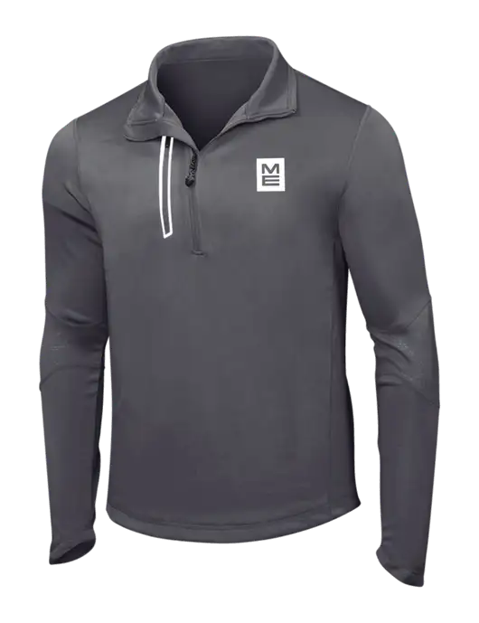 OGIO Gear Grey Endurance Fulcrum 1/4 Zip w/ME Stacked Logo